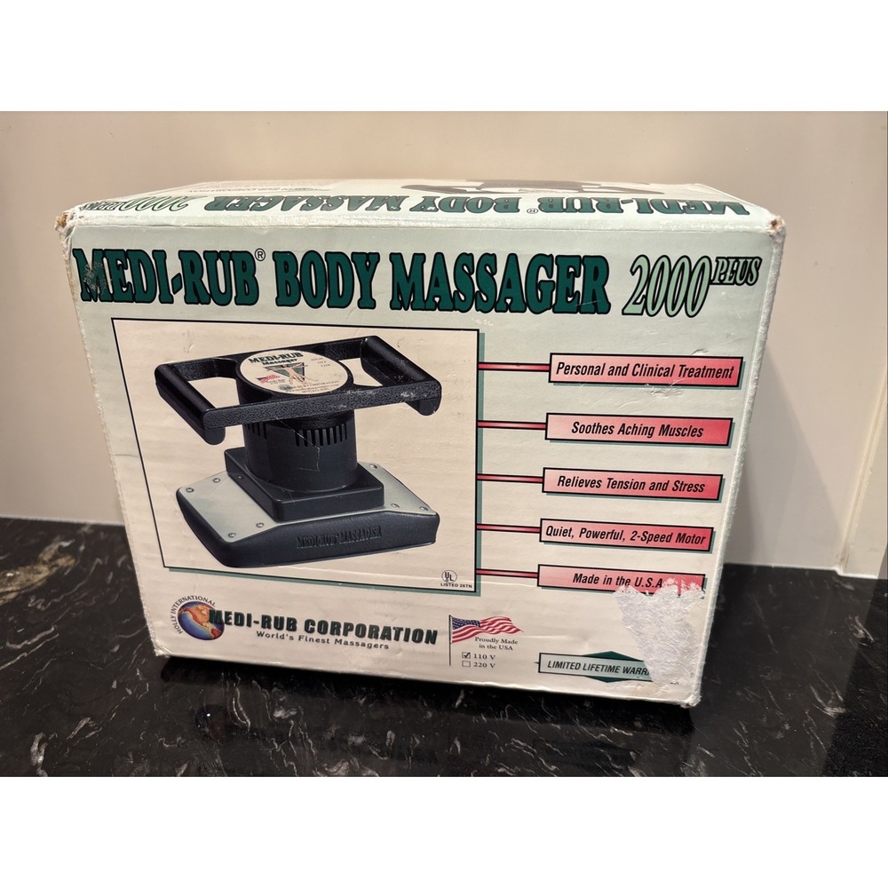 Medi-Rub Professional Body Massager 2000 Plus Black